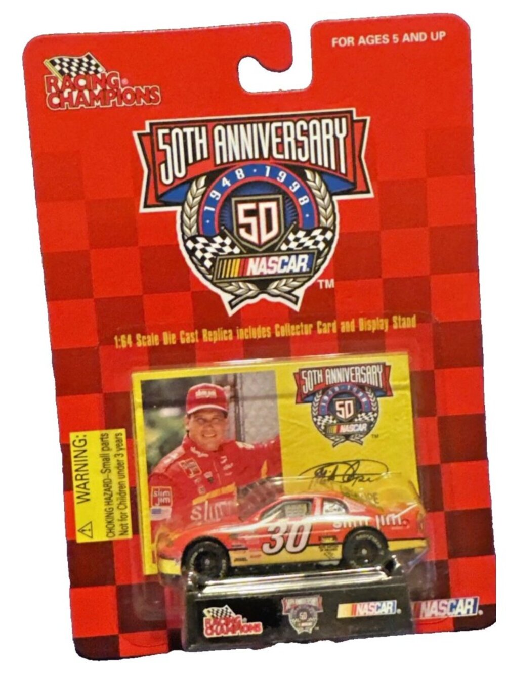 Vintage Die Cast Racing Champions NASCAR 50th Anniversary Mike Cope Car 30 Slim - Picture 1 of 8